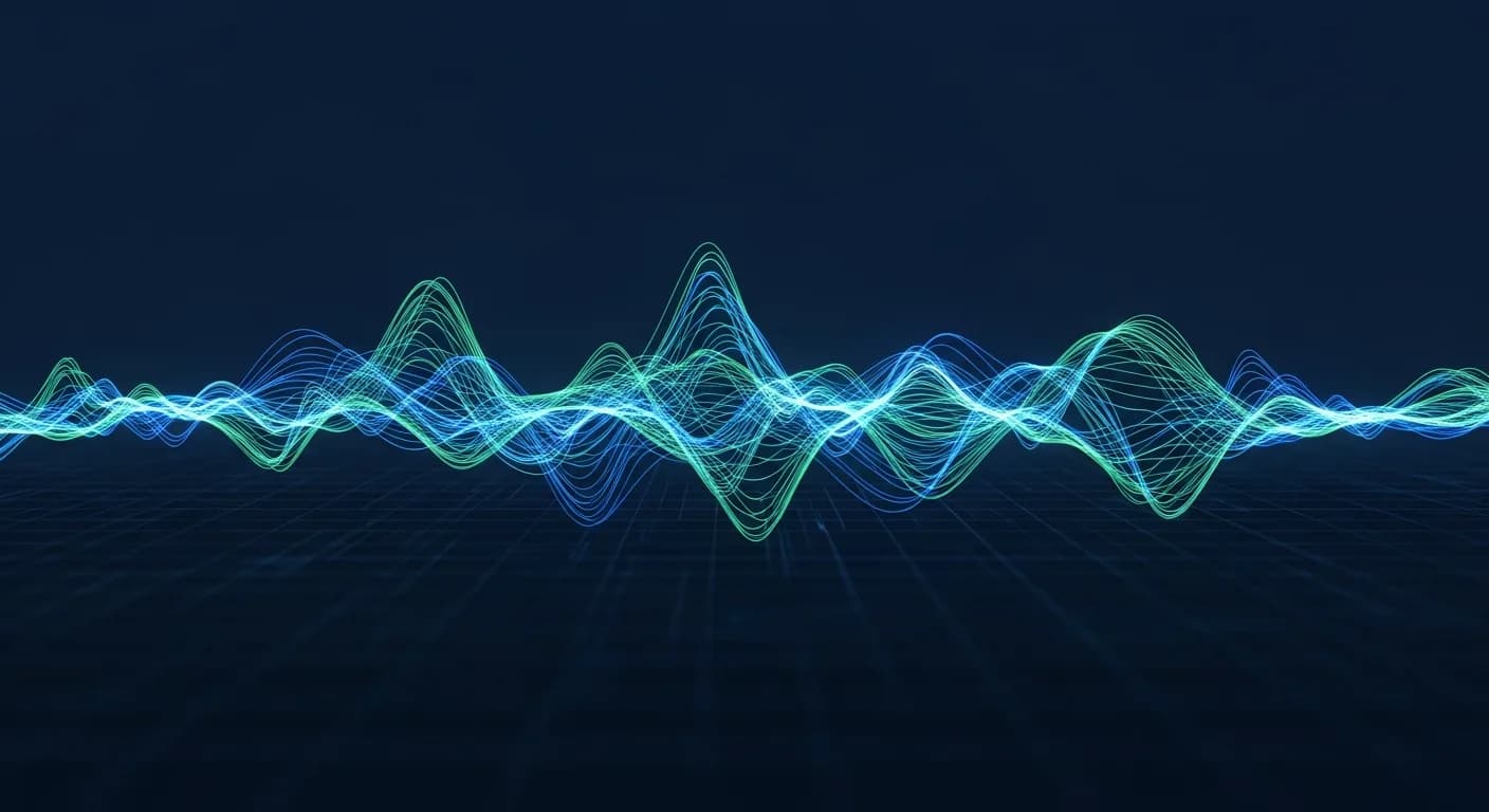 Abstract editorial data-visualization illustration in balanced, blue-toned tones representing BTC and the broader cryptocurrency market — crypto scenario analysis.