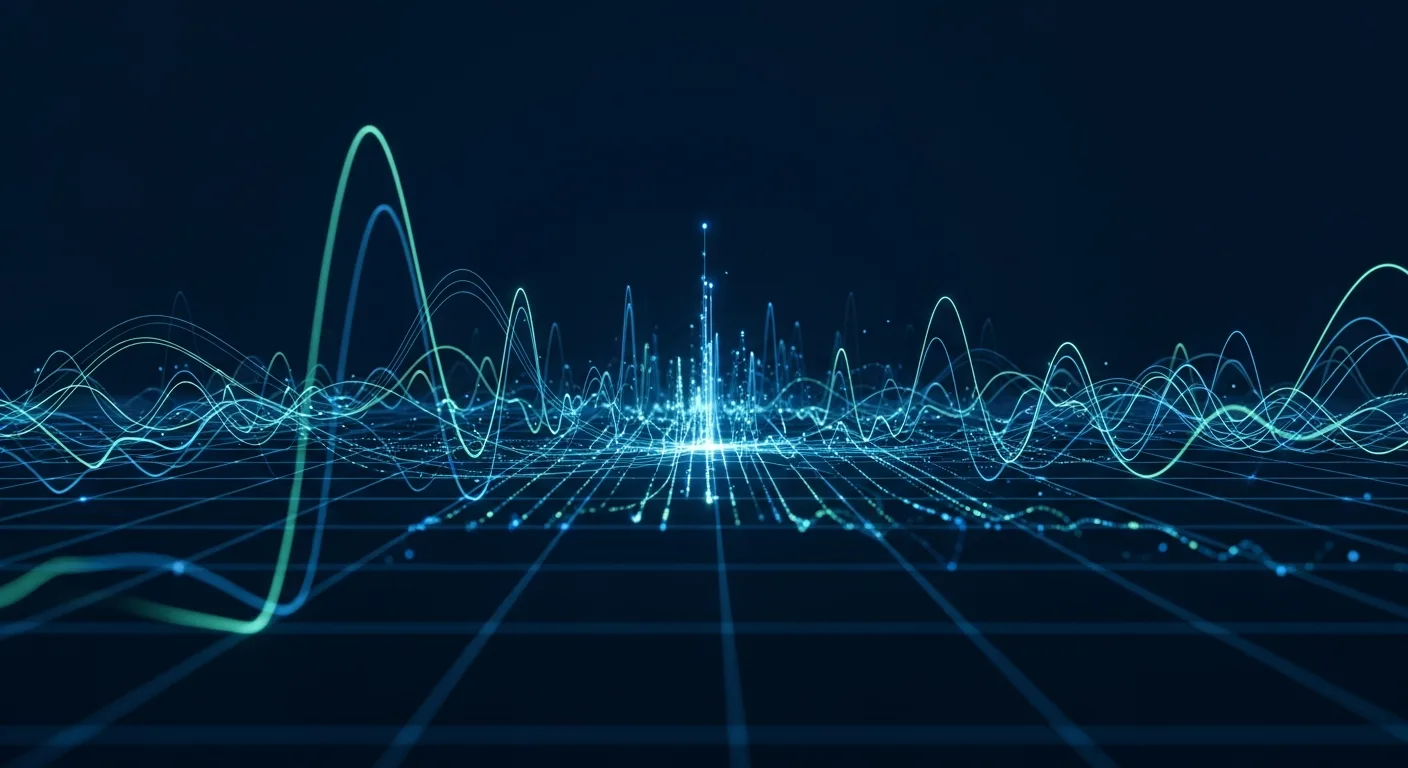 Abstract editorial data-visualization illustration in balanced, blue-toned tones representing the cryptocurrency and digital-asset market — crypto scenario analysis.
